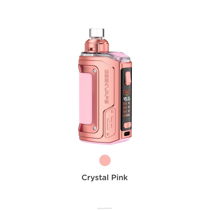 Geek vape flavors - h45 (aegis hero 2) pod mod kit edición de cristal GeekVape rosa cristal 2J8RV140