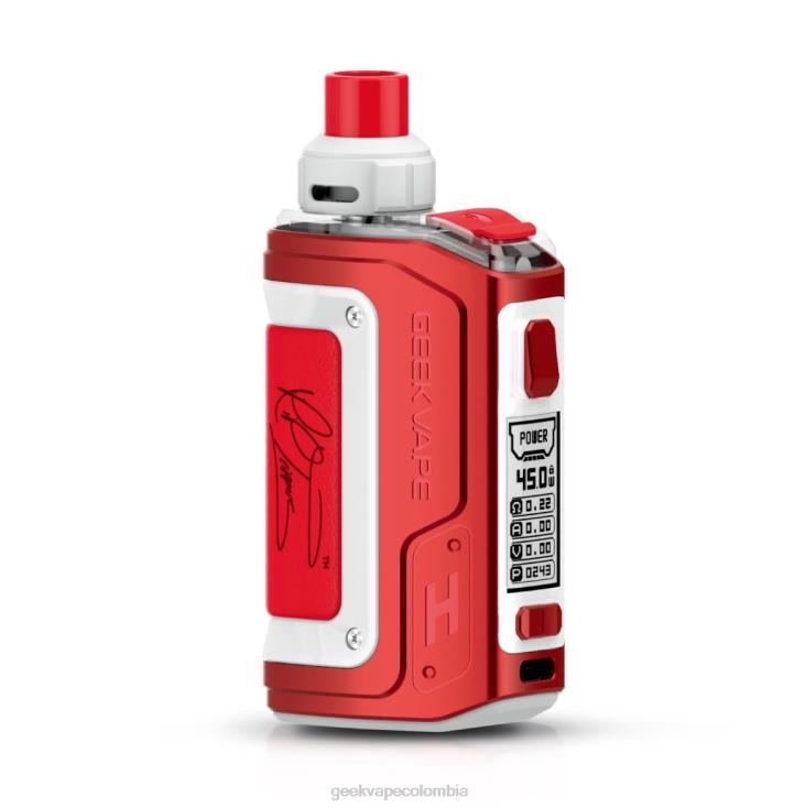 Geekvape clearance - h45 (aegis hero 2) kit de modificación de cápsulas 1400 mah 4 ml GeekVape edición rte (rojo y blanco) 2J8RV98