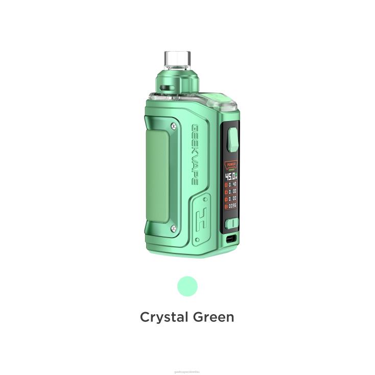 Geekvape precio - h45 (aegis hero 2) pod mod kit edición de cristal GeekVape verde cristal 2J8RV143